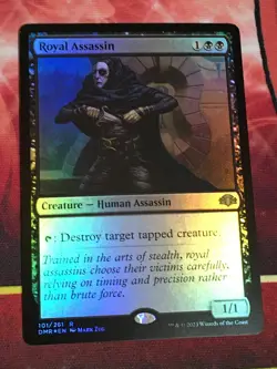C6590 MTG MAGIC DOMINARIA REMASTERED ROYAL ASSASSIN #101 FOIL NM RARE RETRO - Image 1