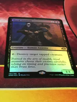 C6590 MTG MAGIC DOMINARIA REMASTERED ROYAL ASSASSIN #101 FOIL NM RARE RETRO - Image 2