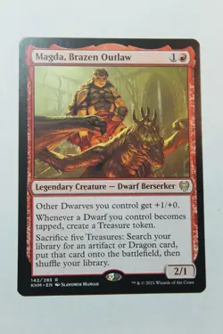 MTG Magda Brazen Outlaw x1- -Kaldheim-Lightly Played - Image 1