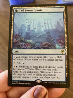 Hall Of Storm Giants MTG NM 257/281 AFR Adventures In Forgotten Realm Magic - Image 3