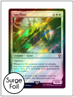 1x Sun Titan, Surge Foil, Final Fantasy, Magic MTG NM - Image 1
