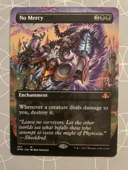 No Mercy (Borderless) - Dominaria Remastered English MTG NM Mythic Rare - Image 1