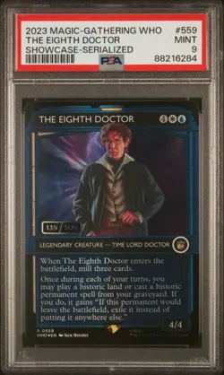 2023 MTG DOCTOR WHO SC-SERIALIZED #559 THE EIGHTH DOCTOR 139/508 PSA 9 - Image 1