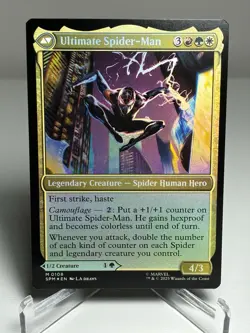 2025 MTG Pre-Release Miles Morales Foil Legendary Creature - Image 2