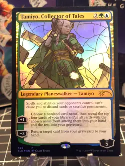 Foil - Tamiyo, Collector of Tales - Stained Glass - Secret Lair Drop Series - - Image 1