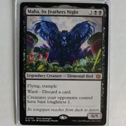 Maha, Its Feathers Night - NM - Bloomburrow BLB - MTG - Image 1