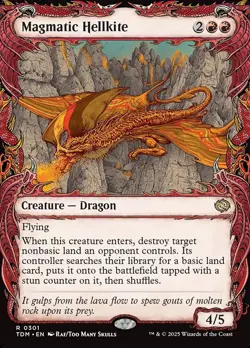 Magmatic Hellkite Showcase Foil - Tarkir: Dragonstorm MTG-NM - Image 1