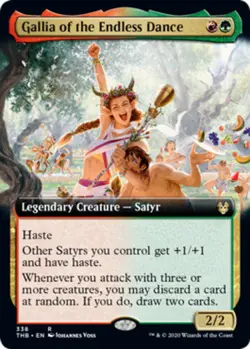 1 x Gallia of the Endless Dance - Foil - Extended Art - Theros Beyond Death - Li - Image 1