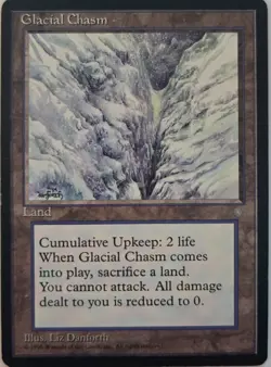 Glacial Chasm - Ice Age 1995 - Rare Land - NM/LP - MTG Vintage - Image 1