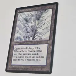 Glacial Chasm - Ice Age 1995 - Rare Land - NM/LP - MTG Vintage - Image 2