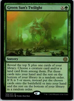 MTG Phyrexia: All Will Be One - Green Sun's Twilight FOIL R M/NM - Image 1