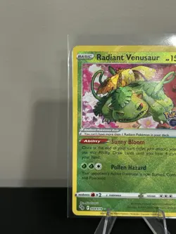 Pokemon TCG Radiant Venusaur Card 004/078 English Holo Rare, Near Mint Condition - Image 2