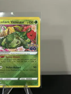 Pokemon TCG Radiant Venusaur Card 004/078 English Holo Rare, Near Mint Condition - Image 3