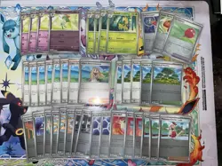 Pokemon TCG Mega Evolution Trainer - 40 Card Lot - Lillie’s, Forest, Kirlia, etc - Image 1