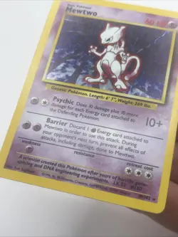 Mewtwo 10/102 Holo Rare Base Set Pokemon Card - Image 2