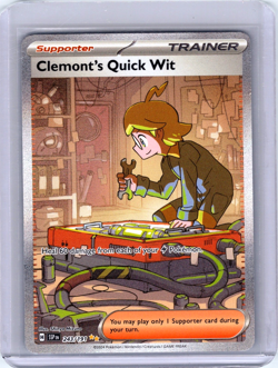 Clemont's Quick Wit Special Illustration Rare 243/191 Pokemon Surging Sparks - Image 1