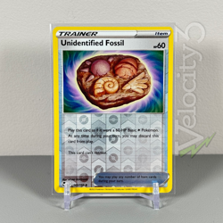 Pokemon TCG Item Card: UNIDENTIFIED FOSSIL 165/195 Reverse Holo | Uncommon | Sil - Image 1