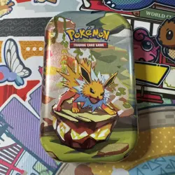 SEALED Jolteon Prismatic Evolutions Mini Tin New Pokemon Scarlet & Violet - Image 1