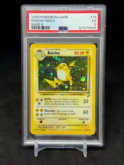 2000 POKEMON GAME BASE II 16 RAICHU-HOLO PSA 5 EXCELLENT - Image 1