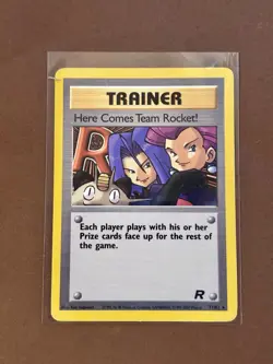 HERE COMES TEAM ROCKET! 2000 POKEMON TEAM ROCKET RARE NON HOLO 71/82 - Image 1