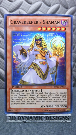 | Yugioh Gravekeeper's Shaman LVAL-EN033 1st Edition Super Rare NM- 🔥 | - Image 1