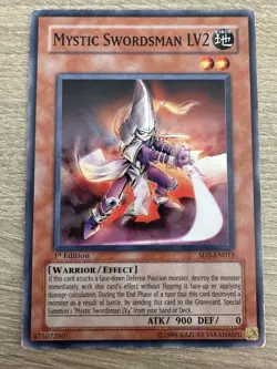 Yu-Gi-Oh Mystic Swordsman LV2 SD5-EN013 MP Common 1st Edition - Image 1