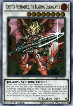 Yugioh! HP Ignister Prominence, the Blasting Dracoslayer - CORE-EN050 - Ultimate - Image 1