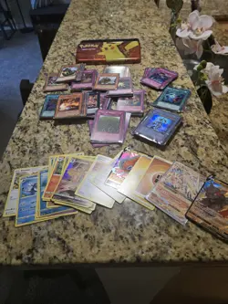 🔥 190+ Yu-Gi-Oh! Cards And 20+ Pokemon Cards - Mixed Lot As Is With Tin Case - Image 1