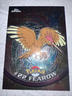 Fearow #22 Topps Chrome Pokemon Card 2000 S1 Spectra Chrome TV Animation - Image 1