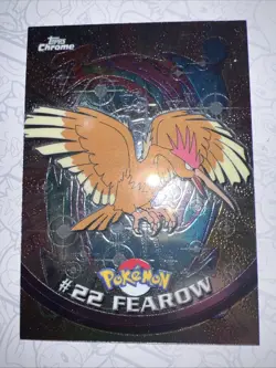 Fearow #22 Topps Chrome Pokemon Card 2000 S1 Spectra Chrome TV Animation - Image 2