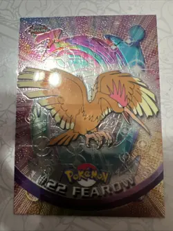 Fearow #22 Topps Chrome Pokemon Card 2000 S1 Spectra Chrome TV Animation - Image 3