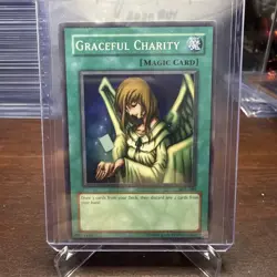 Graceful Charity Yugioh SDP-040 Starter Deck Pegasus Super Rare Unlimited Card - Image 1