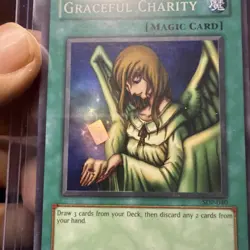 Graceful Charity Yugioh SDP-040 Starter Deck Pegasus Super Rare Unlimited Card - Image 2