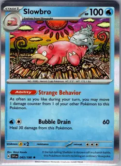 Slowbro 043/198 - Shinji Kanda Scarlet & Violet Base Set - Pokemon Card - NM - Image 1