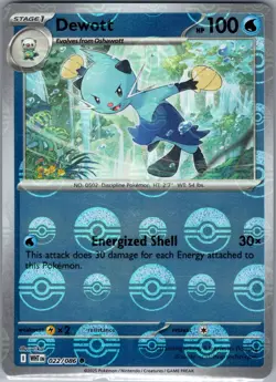Dewott (Poke Ball Pattern) 022/086 SV: White Flare - Pokemon Card - NM - Image 1