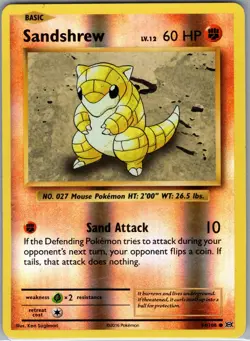 Sandshrew 54/108 Reverse Holo XY - Evolutions - Pokemon Card - NM - Image 1