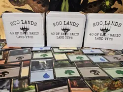 200 Magic the Gathering Basic Land - 40 of each basic land - MTG LOT - Image 5