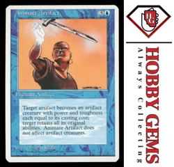 ANIMATE ARTIFACT Fourth 4th Edition Uncommon Magic the Gathering MTG - Image 1