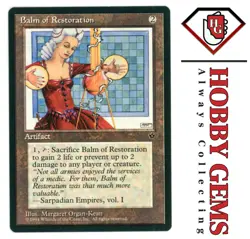 BALM OF RESTORATION Fallen Empires Rare Magic the Gathering MTG - Image 1