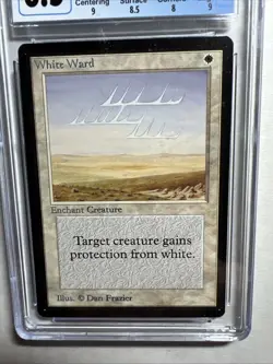 MTG Beta U W White Ward CGC 8.5 NM/Mint+ (Mint centering, edges) 1993 - Image 3