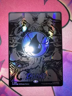 Island (1951) (Raised Foil) Secret Lair Drop Spider-Man Mana Symbiote MTG Venom - Image 2