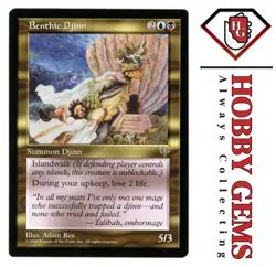 BENTHIC DJINN Mirage Rare Magic the Gathering MTG LP - Image 1