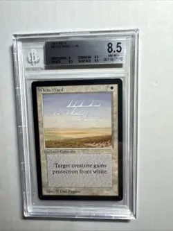MTG Beta White Ward BGS 8.5 Quad++ NM-MT+ (Mint centering, Gem surface) 1993 - Image 1