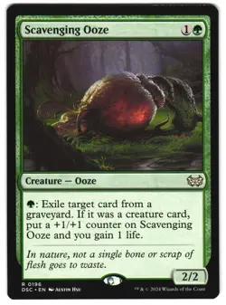 Scavenging Ooze 196 DSC R Commander: Duskmourn: House of Horror MTG - Image 1