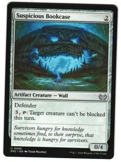Suspicious Bookcase 95 DSC U Commander: Duskmourn: House of Horror MTG - Image 1