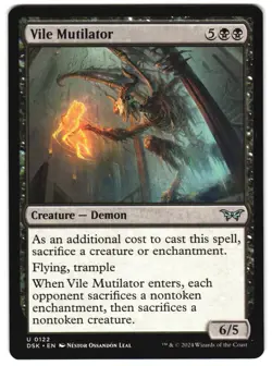 Vile Mutilator 122 DSK U Duskmourn: House of Horror MTG - Image 1