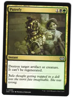 Putrefy 90 DSC U Commander: Duskmourn: House of Horror MTG - Image 1