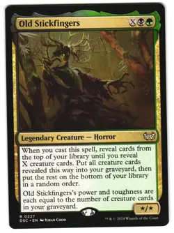 Old Stickfingers 227 DSC R Commander: Duskmourn: House of Horror MTG - Image 1