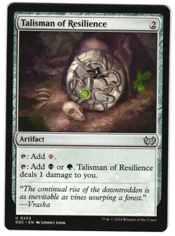 Talisman of Resilience 255 DSC U Commander: Duskmourn: House of Horror MTG - Image 1