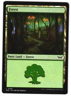 Forest (0285) 285 DSK L Duskmourn: House of Horror MTG - Image 1